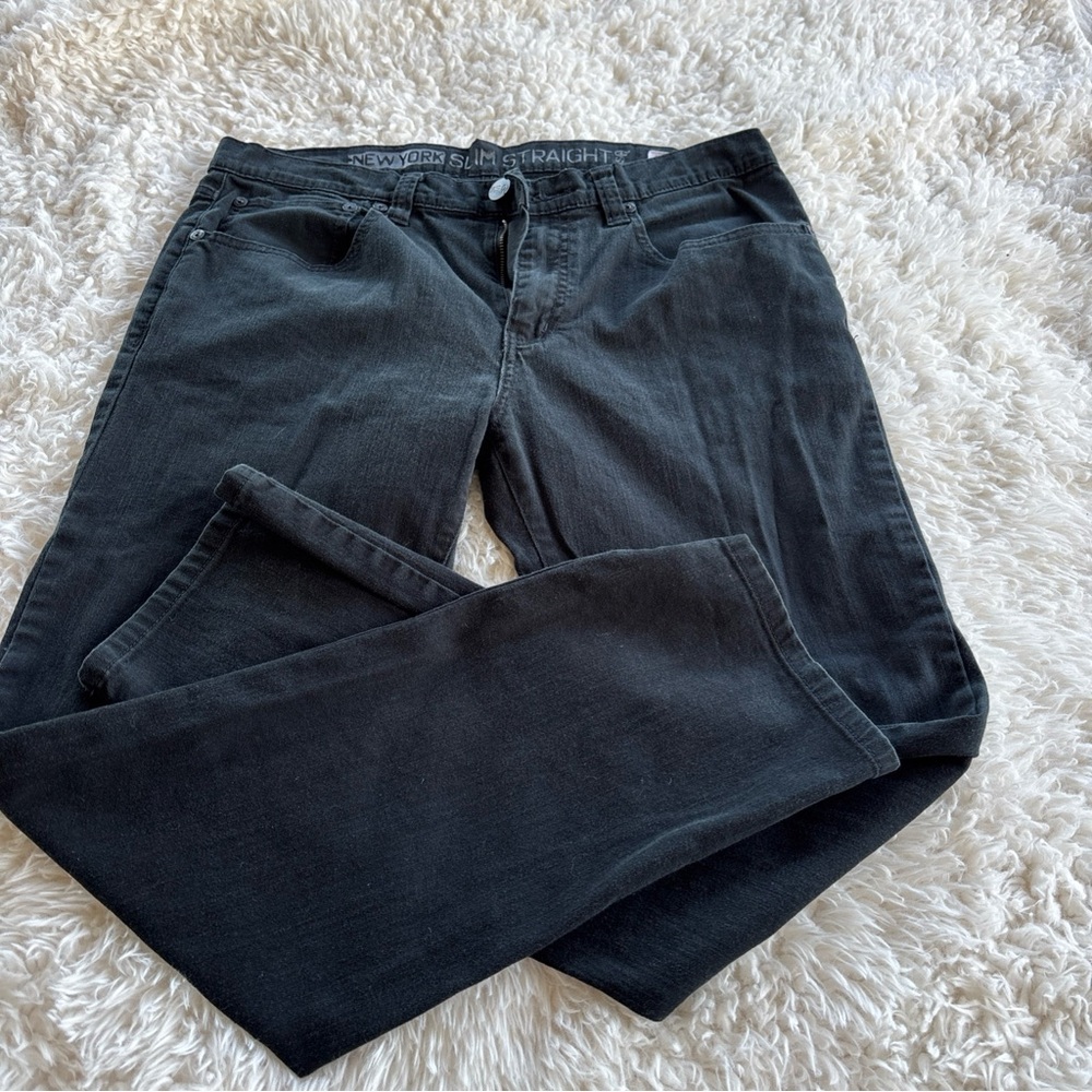 RSQ Men's Black New York Slim Straight Leg Jeans. 34x32